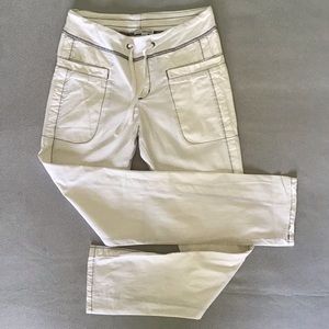 ~James Perse White Drawstring Pants, Size 0~